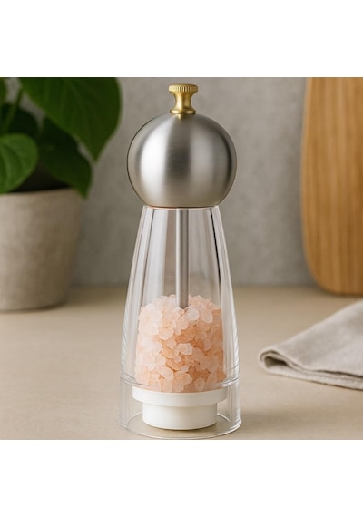 Baharat Öğütücü 22,5 Cm Paslanmaz Metal Kapaklı Şeffaf Gövde Tuz Ve Baharat Değirmeni Ayarlanabilir Öğütme Mekanizmalı Çok Renkli Baharat Öğütücü 22,5 Cm Paslanmaz Metal Kapaklı Şeffaf Gövde Tuz Ve Baharat Değirmeni Ayarlanabilir Öğütme Mekanizmalı Çok Renkli