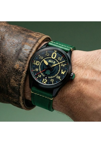Avı-8 Spitfire Av-4154-01 Smith 24 Hour Paddy Limited Edition Otomatik Erkek Kol Saati Siyah