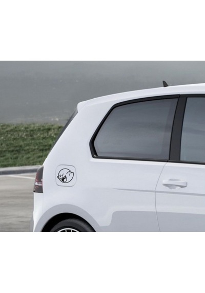 Sevimli Hayalet Araba Araç Depo Sticker Yapıştırma