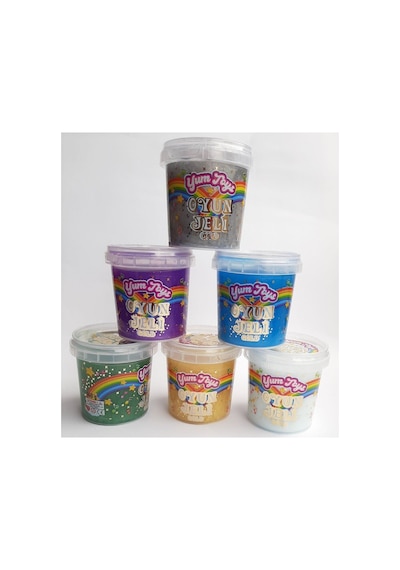 Yumtoys Gold Serisi Slaym - Hazır Slime 6 Renk 6 Kutu 140x6 Gr Sarı, Yeşil, Mor, Mavi, Gümüş, Beyaz