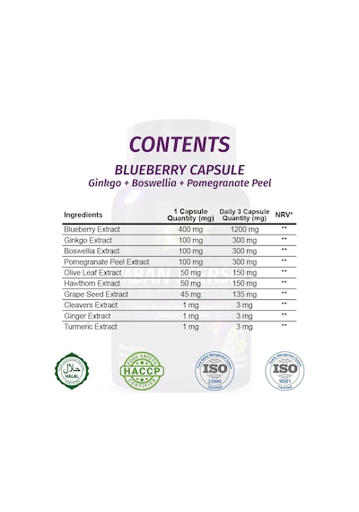Gökçek Şifa Yaban Mersini (Blueberry Capsule) 60 Kapsül