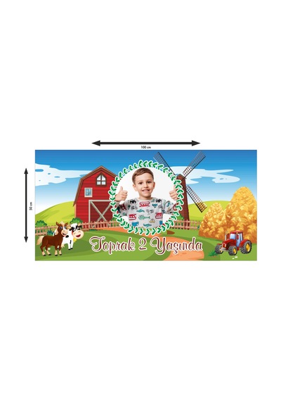 Kişiye Özel 50X100 Cm Doğum Günü Afiş Branda Baskı