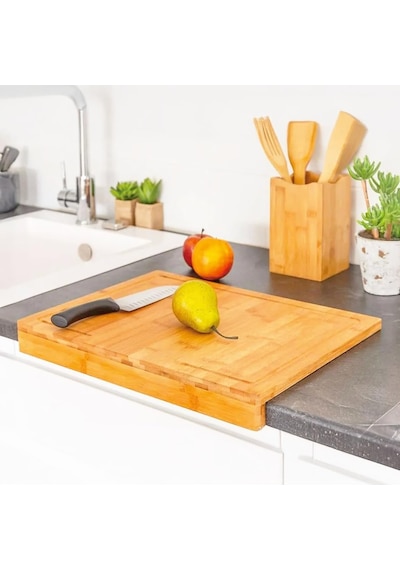 Tezgah Üstü Bambu Kesme Tahtası, Kaymaz Ekmek Tahtası, Kenarlı Kesme Tepsisi Orta Boy 35cm 25cm - Tezgah Üstü Bambu Kesim Panosu Ve Hijyenik, Dayanıklı Ve Sağlam. Ahşap - Naturel Tezgah Üstü Bambu Kesme Tahtası, Kaymaz Ekmek Tahtası, Kenarlı Kesme Tepsisi Orta Boy 35cm 25cm - Tezgah Üstü Bambu Kesim Panosu Ve Hijyenik, Dayanıklı Ve Sağlam. Ahşap - Naturel