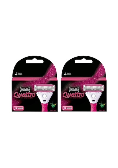 Wilkinson Sword Quattro Kadın Tıraş Bıçağı 2 Adet Yedek Başlık