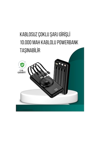 Kompakt Tasarım, Güçlü Performans 10000mah Kablosuz Powerbank Çok Renkli