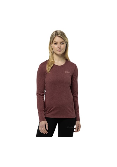 Jack Wolfskın Jack Wolfskin Sky Thermal L/s Kadın Kırmızı İçlik Üst 2191 Bordo