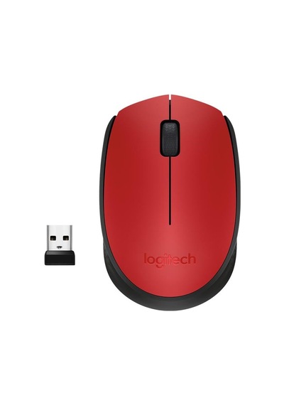 Logitech Mouse M171 Siyah-mavi-kırmızı Kablosuz Diğer