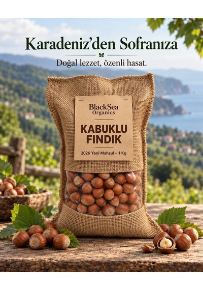 BlackSea Organics Rize Kabuklu Fındık Yeni Mahsul 1 KG