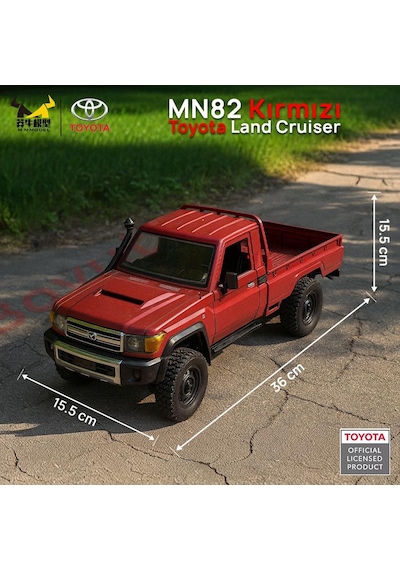 Mn Model Mn82 1/12 Toyota Land Cruiser Lc79 4wd Rc Model Crawler Offroad Uzaktan Kumandalı Araba Truck Rtr Lisanslı Kırmızı+dahili Işık Seti Mn-82 Mnmodel/mn82-red