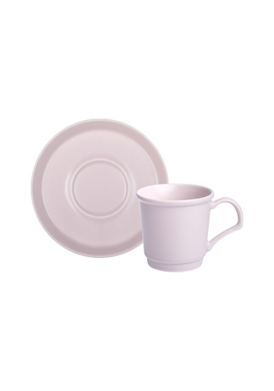 Madame Coco Kalre 6 Kişilik 12 Parça Kahve Fincan Seti - Açık Pembe - 90 Ml 8684427293393 Çok Renkli