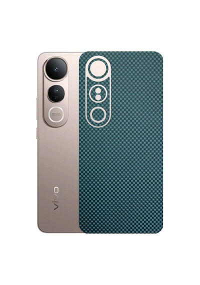 Kapps Vivo V50 Lite İle Uyumlu Fiber Serisi Premium Arka Kapak Kaplama Kenarlar Yoktur
