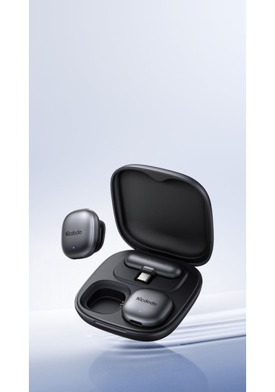 Mcdodo Mp-5451 2.4ghz Type-c Alıcılı Kablosuz Yaka Mikrofonu Siyah
