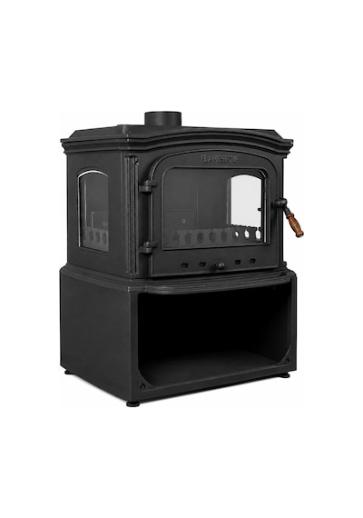 Flame Stove Fs-032ykst Altara Lux Döküm Soba Yüksek Verimli Odun & Kömür Isıtıcı Çift Yanmalı