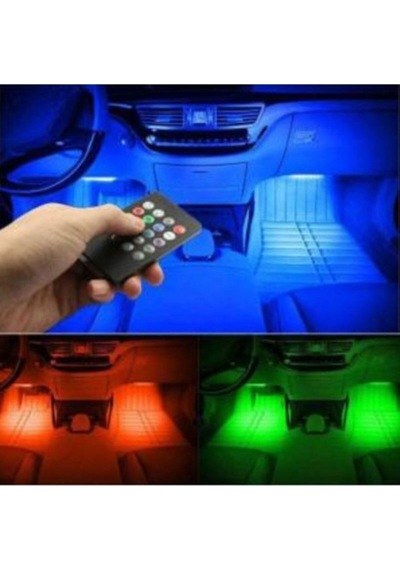 Nkt Group Ayak Altı Led Sese Ve Müziğe Duyarlı Led Rgb Kumandalı Ambiyans