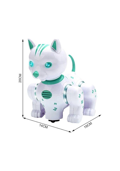 Akıllı Müzikli Robot Kedi Uzaktan Kumandalı, Dans Eden, Hikaye Anlatan Eğitici Oyuncak - Led Işıklı
