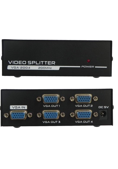 4873 4 Port Vga Splitter Switch Çoklayıcı Çoğaltıcı Çoklu Ekran