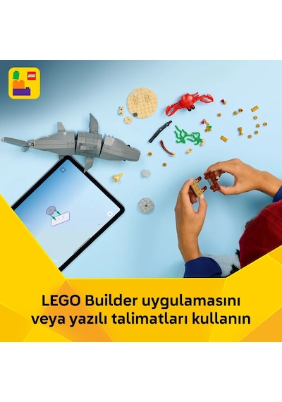 LEGO® Creator Acımasız Köpek Balığı ile Hazine Sandığı 31381 – 8 Yaş Üzeri Çocuklar için Yaratıcı Oyuncak Yapım Seti (379P)