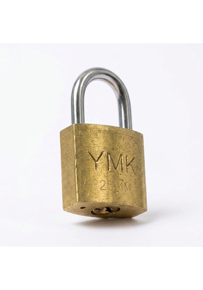 Ymk Sarı Boyalı Döküm Asma Kilit 25mm