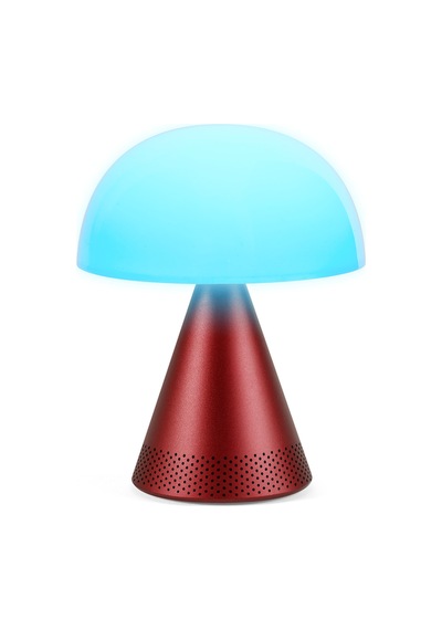 Lexon Mina L Led Lamba Ve Bluetooth Hoparlör Koyu Kırmızı Kırmızı