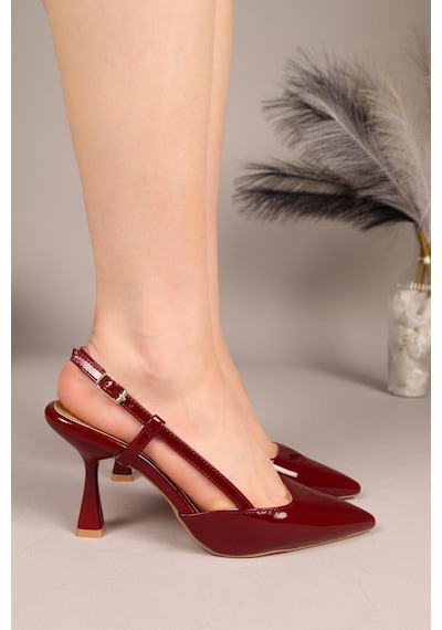 Birikon Ronel Rugan Stiletto Bordo-8107 Bordo