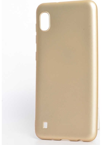 Ekılıf - Samsung Galaxy A10 Uyumlu Kılıf Mat Soft Premier Silikon Kapak - Gold