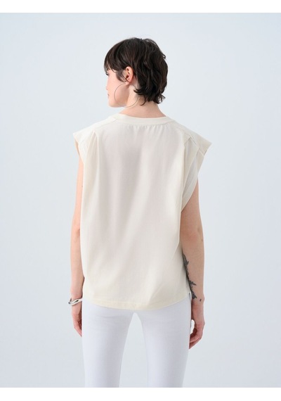 LOFT Regular Fit Kadın Tshirt K.kol Lf2039025 Q1.v1 Ekru