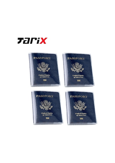Tarix Şeffaf Pvc Pasaport Kılıfı,pasaport Koruyucu,pasaport Kabı 4 Adet Şeffaf