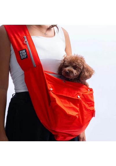 Pawstar 26061 Turuncu Crossbody Kedi Köpek Taşıma Çantası-21645