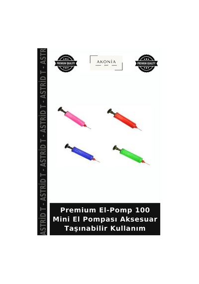 Premium El-pomp 100 Mini El Pompası Aksesuar Taşınabilir Kullanım Çok Renkli