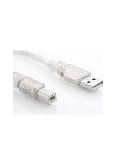 S-Link 1.5M Yazici Kablosu Sl-U2015 Usb 2.0 Şeffaf Kablo