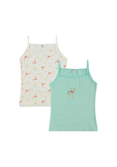 Civil Girls Flamingo 2-12 Yaş Kız Çocuk 2'li Atlet Standart