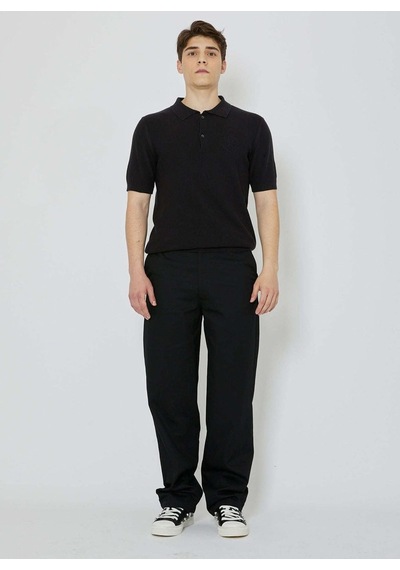John Richmond Siyah Erkek Polo T-shirt Ump24214po