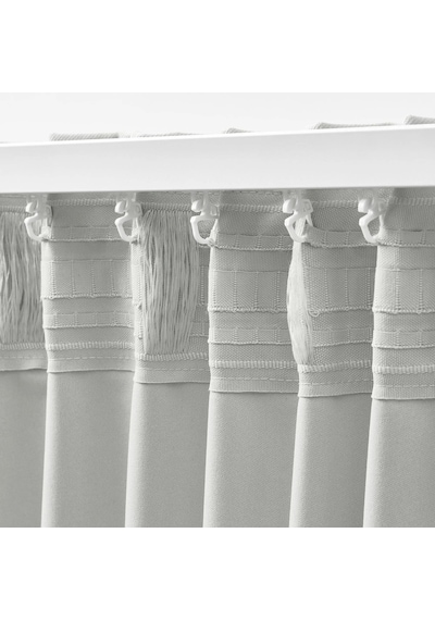 Ikea Korgmott Fon Perde 145x300 Cm Açık Gri-beyaz Çok Renkli
