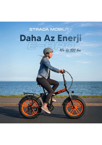 Strada E-bro 20 Jant Elektrikli Bisiklet Pembe