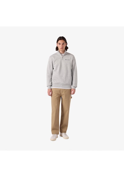 Champion Half Zip Erkek Gri Sweatshirt 221797 2800282