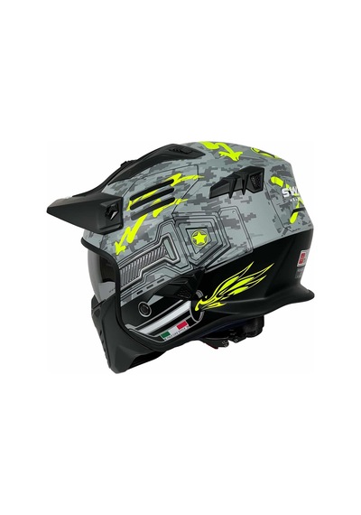 Sway X2 Tokyo Trooper Modüler Full Face Çene Sökülebilen Motosiklet Kaskı Xl Beden Gri Sarı Gri - Sarı Sway X2 Tokyo Trooper Modüler Full Face Çene Sökülebilen Motosiklet Kaskı Xl Beden Gri Sarı Gri - Sarı