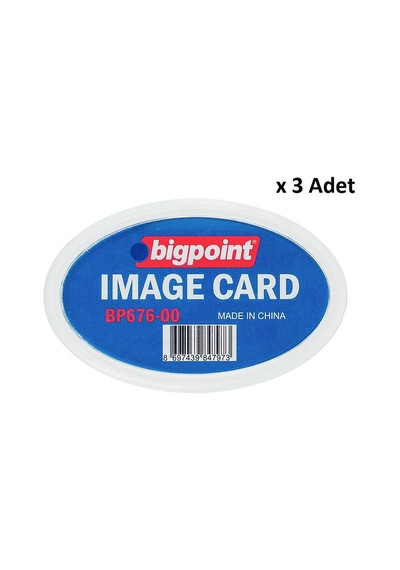 Bigpoint Akrilik İsimlik Oval Şeffaf X 3 Adet Diğer