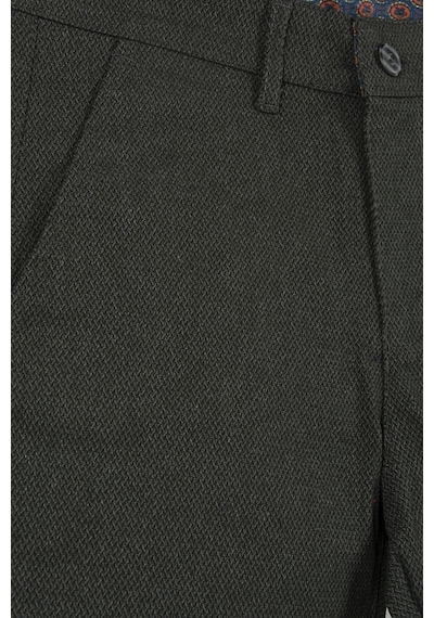 Terapi Men Erkek Haki Slim Fit Keten Şort Haki