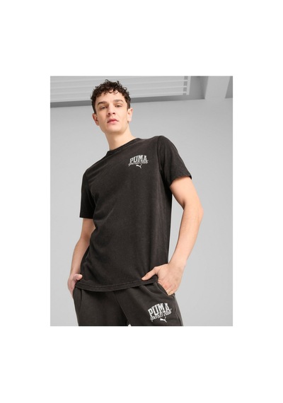 Puma 68464001 Class Tee Siyah Yuvarlak Yaka Regular Fit Düz Erkek T-shirt Black Black