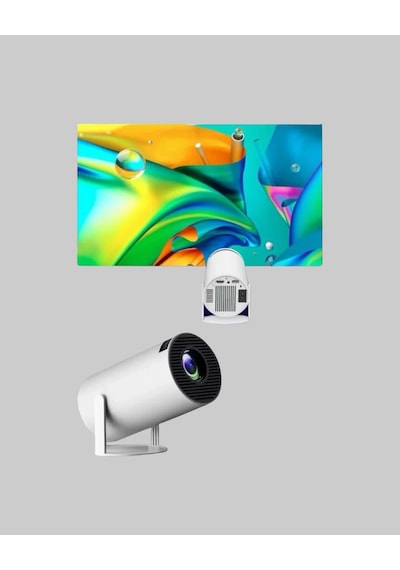 Ev Sineması Projeksiyon Cihazı - 160 Ansı Lümen 4k Uyumlu Ve Kablosuz Görüntü Aktarımı