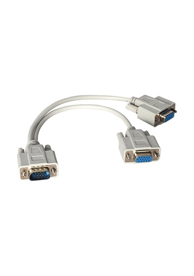 Powermaster Pm-1557 1 X Vga Erkek / 2 X Vga Dişi 30 Cm Vga Çatal Kablo-1115