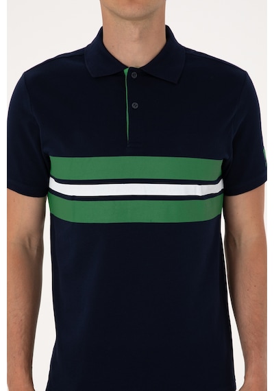 U.S. Polo Assn. Erkek Regular Fit Lacivert Polo Yaka Tişört 50306808-VR033