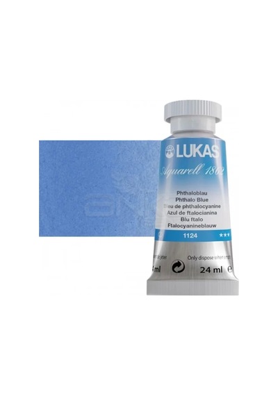 Lukas Aquarell 1862 Artist 24ml Sulu Boya 1124 Phthalo Blue Seri 2 Diğer
