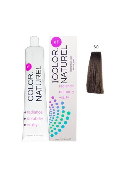 Color Naturel Saç Boyası 6.0 Koyu Kumral 100 Ml