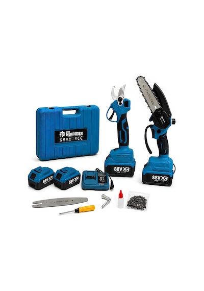 Prohummer Ph335 2li Bahçe Seti 88vf Çift Akülü Şarjlı Dal Budama Testeresi Ve Budama Makası