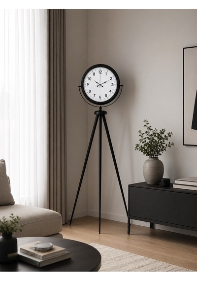 Siyah Tripod Ayaklı Dekoratif Saat Diğer 93984185