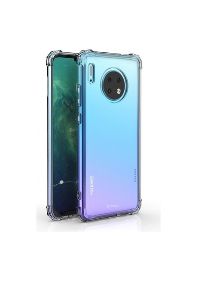 Blogy Mate 30 İle Uyumlu Crystal Fit Kılıf Crystal Clear