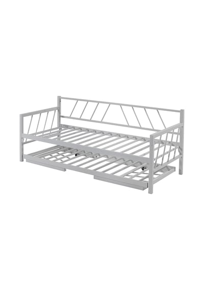 Bedliga Glory Yavrulu Daybed Tek-Çift Kişilik Metal Karyola Beyaz