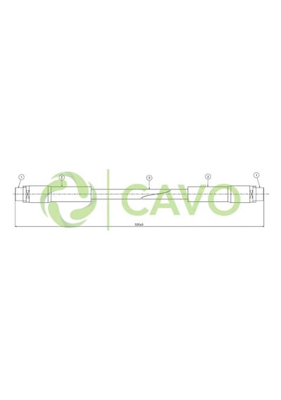 CAVO C801002A Fren Hortumu Ön Passat 96-00 / A4 94-01 A6 94-04 S4 S6 / Superb 02-07 Superb 94-00