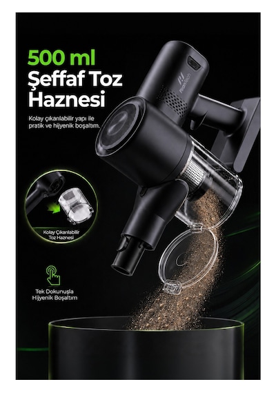 Pirantech ES-98 170 W Kablosuz Dikey Süpürge